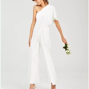 Adrianna Papell One-Shoulder Jumpsuit Size 2